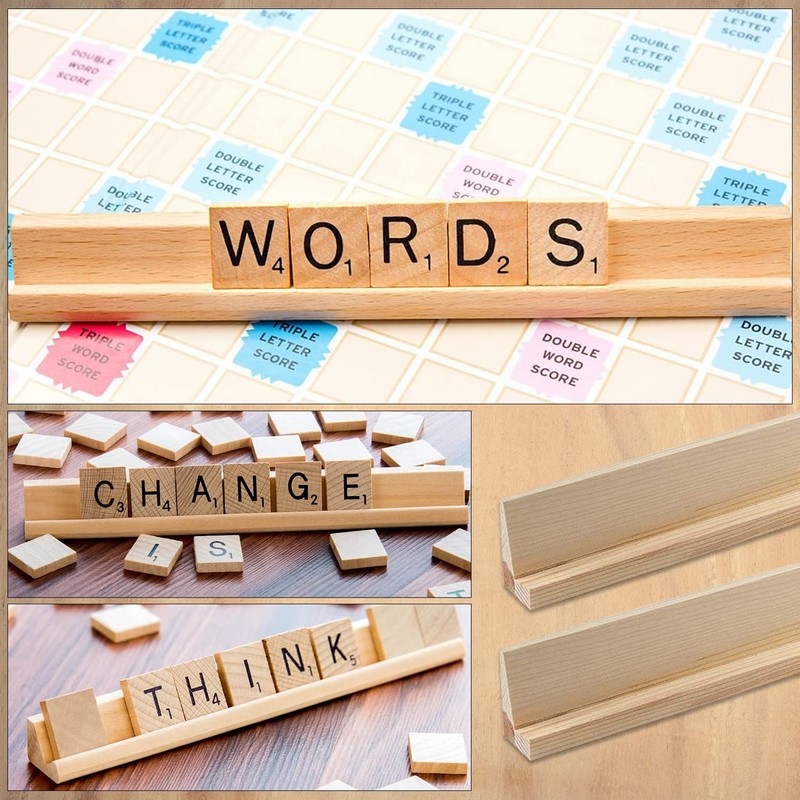Trimming Shop Replacement Letter Tile Holder Wooden Tray for Word