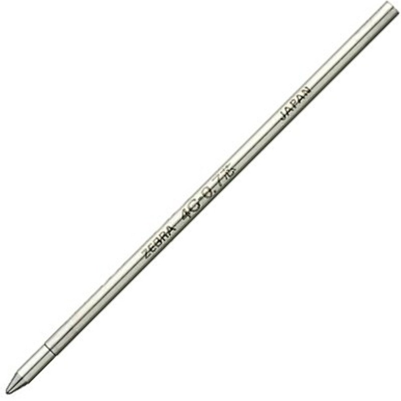 10pcs Zebra 4C-0.7 0.7mm Refill (Box Set) - Green Ink