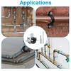 PATIKIL 0.8"-0.9"/20-24mm Split Ring Pipe Hanger, 6 Pcs Heavy Duty