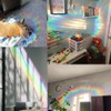16Pcs Rainbow Suncatcher Window Clings Anti Collision Window Stickers Decals