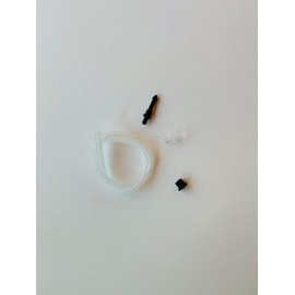 Jura Milk Hose Tube, Container Connector Parts Kit - Hose Tube 1x (36 cm), Connector 1x #72249 1X #69490, Rubber Gasket 1x #65818 Blk