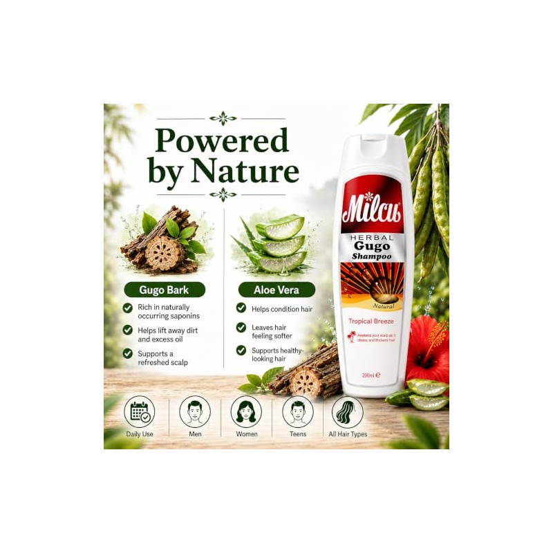 Gugo Herbal Shampoo All Natural Tropical Breeze 200ml
