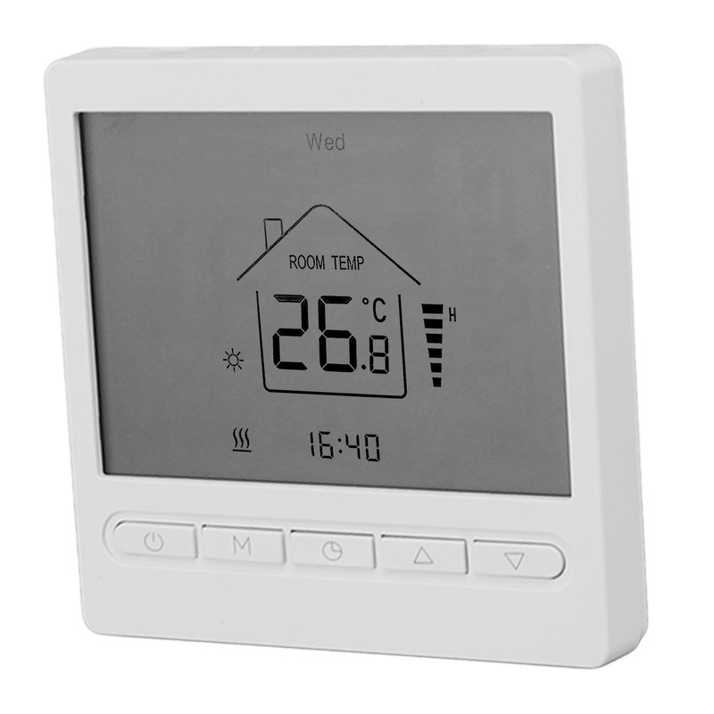 Digital Thermostat Display ABS Accurate Temperature Control Electric Thermostat AC220V