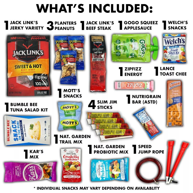 Fun Flavors Box Healthy Snack Box Care Package, Nuts Crackers