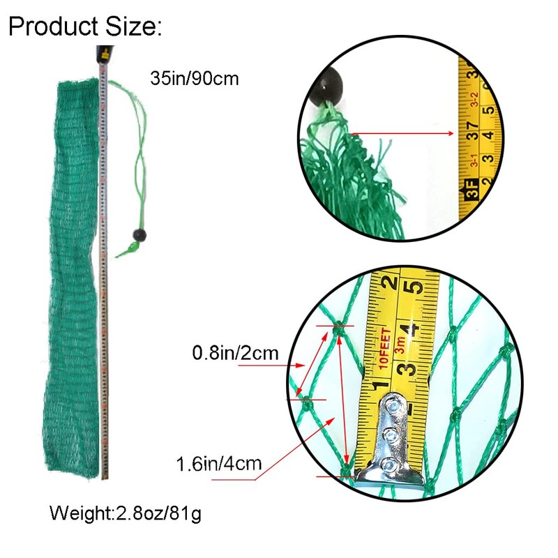 JZTang Fishing Net Bag Foldable Fishing Keep Net Diving Bag