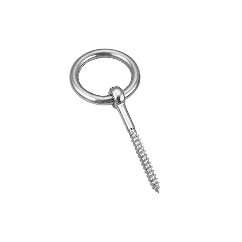 Eye Bolt with Wood Thread and Ring 6 x 60