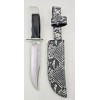 Buck Knives 119 Sheath Right Pull Faux Domino White python