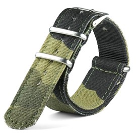 Neckarian NATO Strap 18 mm 20 mm 22 mm 24 mm Army G10 Watch Strap Nylon Military Watch Band for Men Women, 22mm, Nylon, No Gemstone