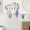 4 in 1 Coat Rack Wall Mount with Shelf, Coat