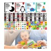 Tarjetas Montessori De Estimulación Visual Para Bebés 80 Niñ