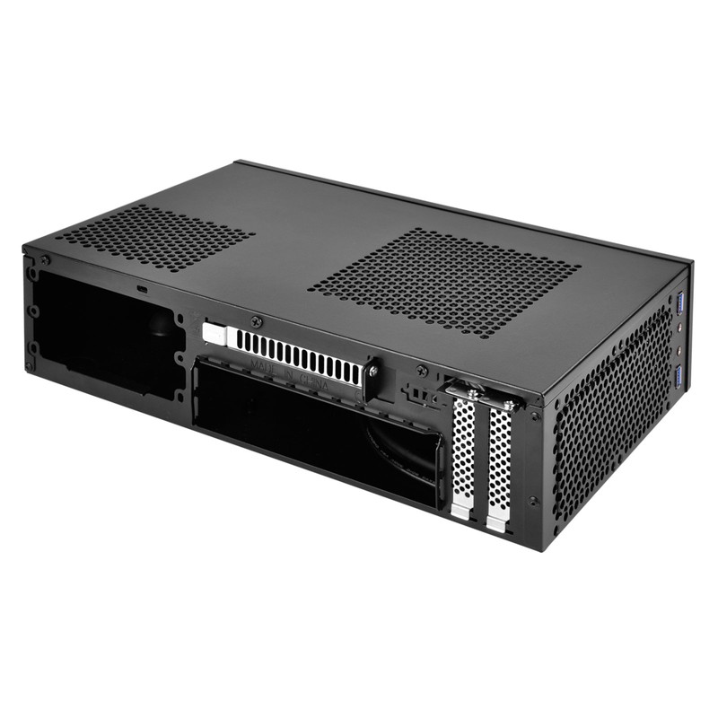 SilverStone Technology ML09B Small Form Factor Mini-ITX Computer Case with