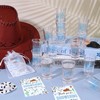 LIUBUJINGYING 60 Sets Western Cowboy Baby Shower Acrylic Shot Glasses