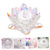 Ipetboom Elegant Crystal Nail Art Bowl Cup with Lid Durable