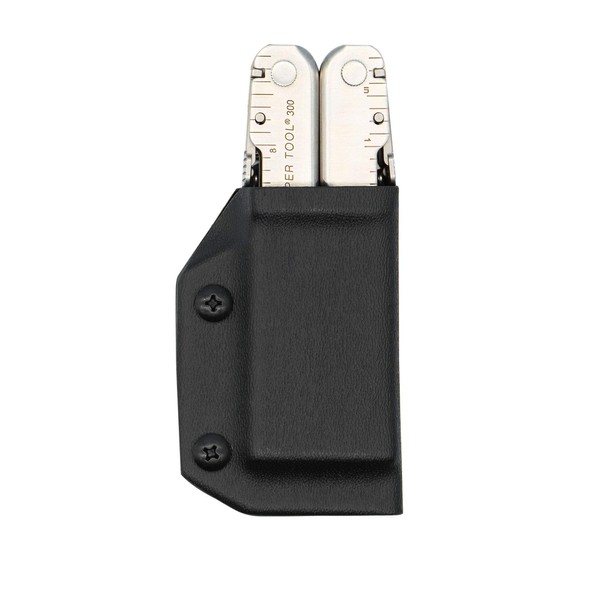 Clip & Carry Kydex Multitool Sheath for LEATHERMAN SUPERTOOL 300 ~ Made in USA (Multi-tool not included) Multi Tool Holder Holster (Black)
