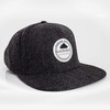 Blackskies Snapback cap, black, brown, grey wool screen, unisex premium