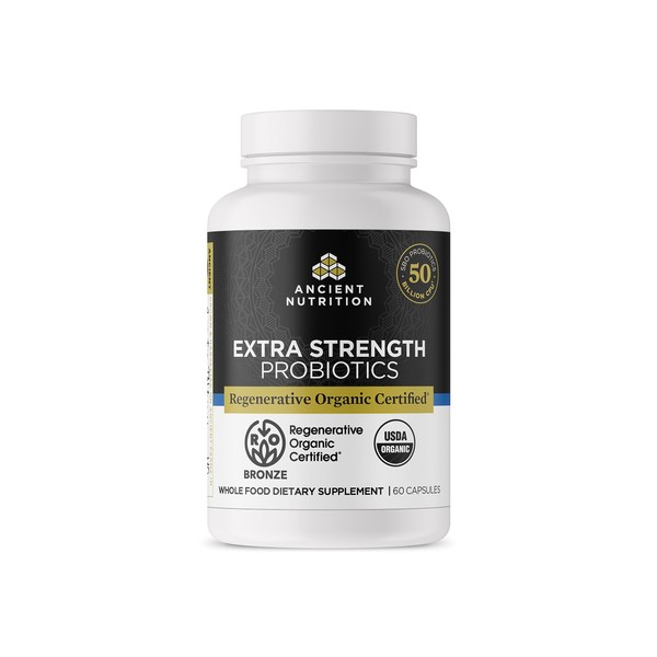 Ancient Nutrition Ancient Nutrition Regenerative Organic Certified Probiotics, Extra Strength