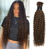 Human Braiding Hair for Boho Braids #4 24 Inch 100%
