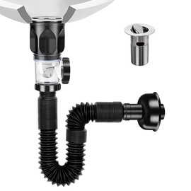 Nivofu Desague para Lavabo, Kit de Drenaje para Lavabo de Baño, Flexible y Expandible Resistente A Los Olores, Tubo de Desague, Antiobstrucción