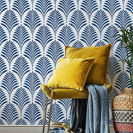 Deco Palm Wall Stencil - Deco Stencils for Walls – Modern Stencil Designs – Reusable Stencil for Painting Walls and Floors – Try Stencil Instead of Wallpaper and Save Lots on Room Makeover