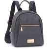 Catwalk Collection Handbags - Small Leather Fashion Backpack For Women