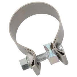 Universal Exhaust Clamps Hose Clamp, Stainless Steel Exhaust Pipe Clamp, Hose Clamps O-shaped Clamps Exhaust Clamp Pipe Connector, Exhaust Pipe Clamp (OD: 63 mm)