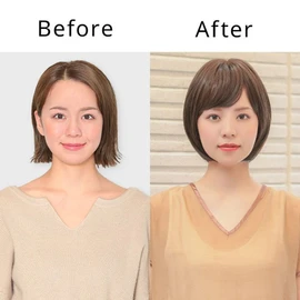 Aquadol rm003MBR Wig, Medical Hat, Short, Bob, Pajama Wig, Full Wig, Women's, Natural, Wig, Heat Resistant, With Bangs, For Anti-Cancer Therapy, Breathable, Lightweight, Face-Reducing, Comfortable, One Size Fits Most, Easy to Put On and Take Off, Mocha Brown