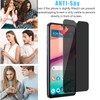 Anbzsign 2 Pack Privacy Tempered Glass Screen Protector for TCL