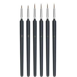 YUWENW Ultra Fine Brush Set, Gradient Brush Set, Face Brush, Set of 6, Watercolor Painting, Sublimation Holder, Ink Painting, Oil Painting, Acrylic Painting, Fine Brush, Watercolor Painting, Plastic