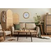 Bulova C5005 Wooden Atomic Analog Wall Clock | Automatically Sets