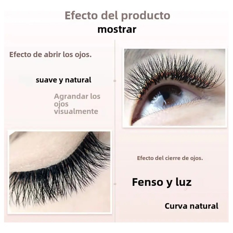 Extensión De Pestañas Nagaraku W Shape 3d Doble