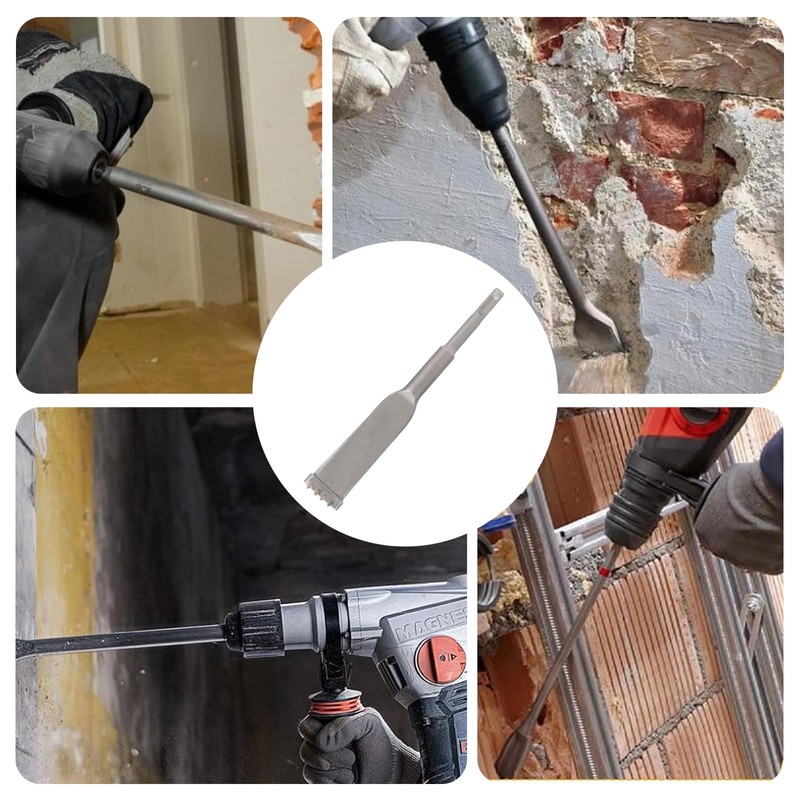 Oiieco SDS Plus Brick Removal Chisel 200 X 32mm, Carbide-Tipped