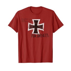 Red Baron's Fokker DR.1 Triplane Vintage Insignia WW1 Tee T-Shirt