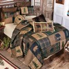 Black Bear & Pines Quilt Bed Set - Twin