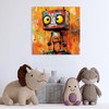 Ypxzzj Vibrant Abstract Robot Wall Art Canvas Print, 20 x
