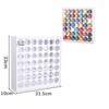 HAN SHENG 49 Holes Craft Paint Storage Organizer Wall Mounted