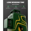 ALEAPOW 3D Laser Level, 147ft 3x360° Green Laser Level, 5.2Ah
