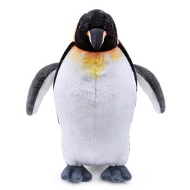 RLOMUTE 11.8 Inch Emperor Penguin Yellow Plush Toy Realistic Stuffed Sea Animal Super Soft Cute Birthday Companions Bedroom Car Home Decor Collectible Gift for kids Boys Girls