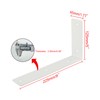 Alise Floating Shelf Brackets Heavy Duty L-Shaped Wall Brackets -