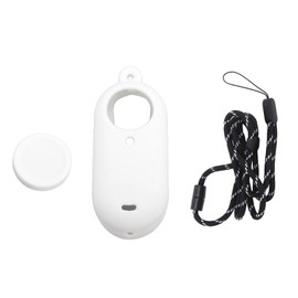 Camera Protective Case Lens Cover Silicone Case All Round Protective Cover with Hanging Rope for Insta360 GO3 White