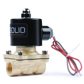 U.S. Solid 1/2" Brass Electric Solenoid Valve 24VAC Air Non-potable Water NBR Normally Closed