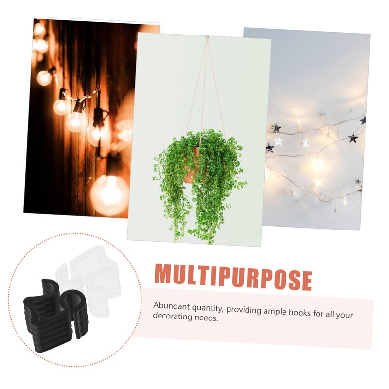 Sosoport Enhance Festive Spirit 40pcs Garden Light Clip Set Outdoor