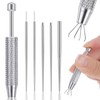 6PCS Piercing Ball Grabber Tool, Stainless Steel Piercing Taper Changing