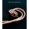 KBEAR 2Pin IEM Cable, 4-Core Pure Copper HiFi Wired Earphone