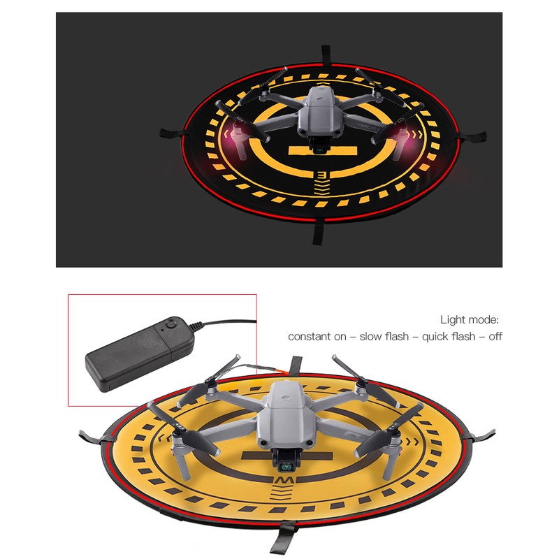 Drone FastFold Parking Apron Landing Pad with Night Light Fit