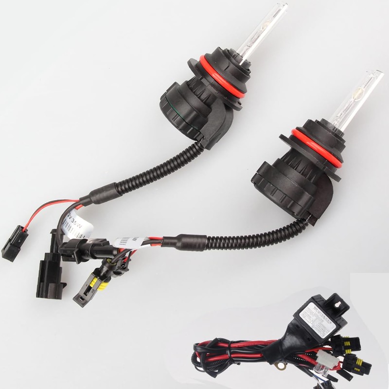 9004/9007 HID Xenon Headlight Bulbs,10000K 55W High Low Beam Xenon