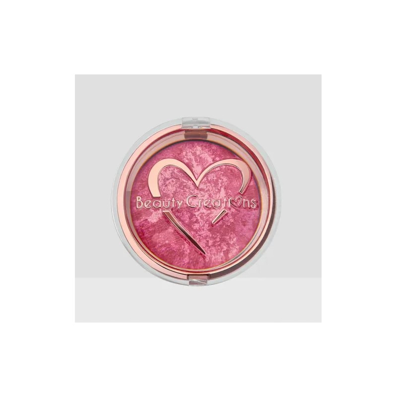 Beauty Creations - Rubor Mineral Compacto Marmoleado, Acabado Radiante, Textura