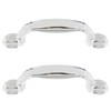 LUORNG Adhesive Drawer Knob 2PCS Transparent Acrylic Pull Handles, Dresser