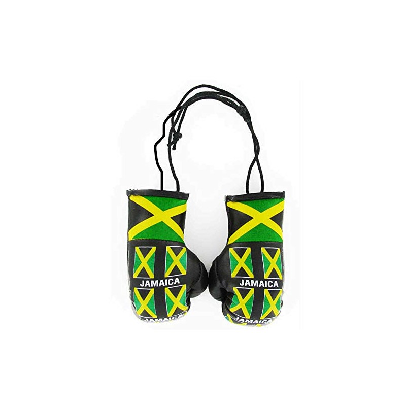Jamaica Flag Mini Boxing Gloves for the Car or Home