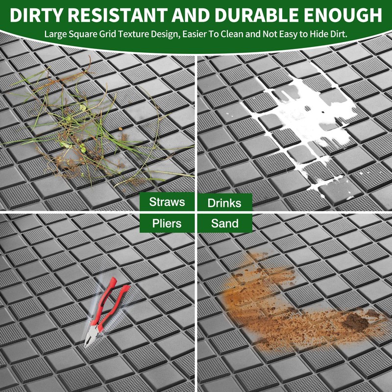 Cartalia Golf Cart Floor Liner Mat 8mm Thick Rubber Full