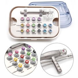 TTKBHHQ 16-Piece Dental Implant Restoration Tool Kit,Ratchet Drivers,Torque Wrench, Screwdriver Tool Kit